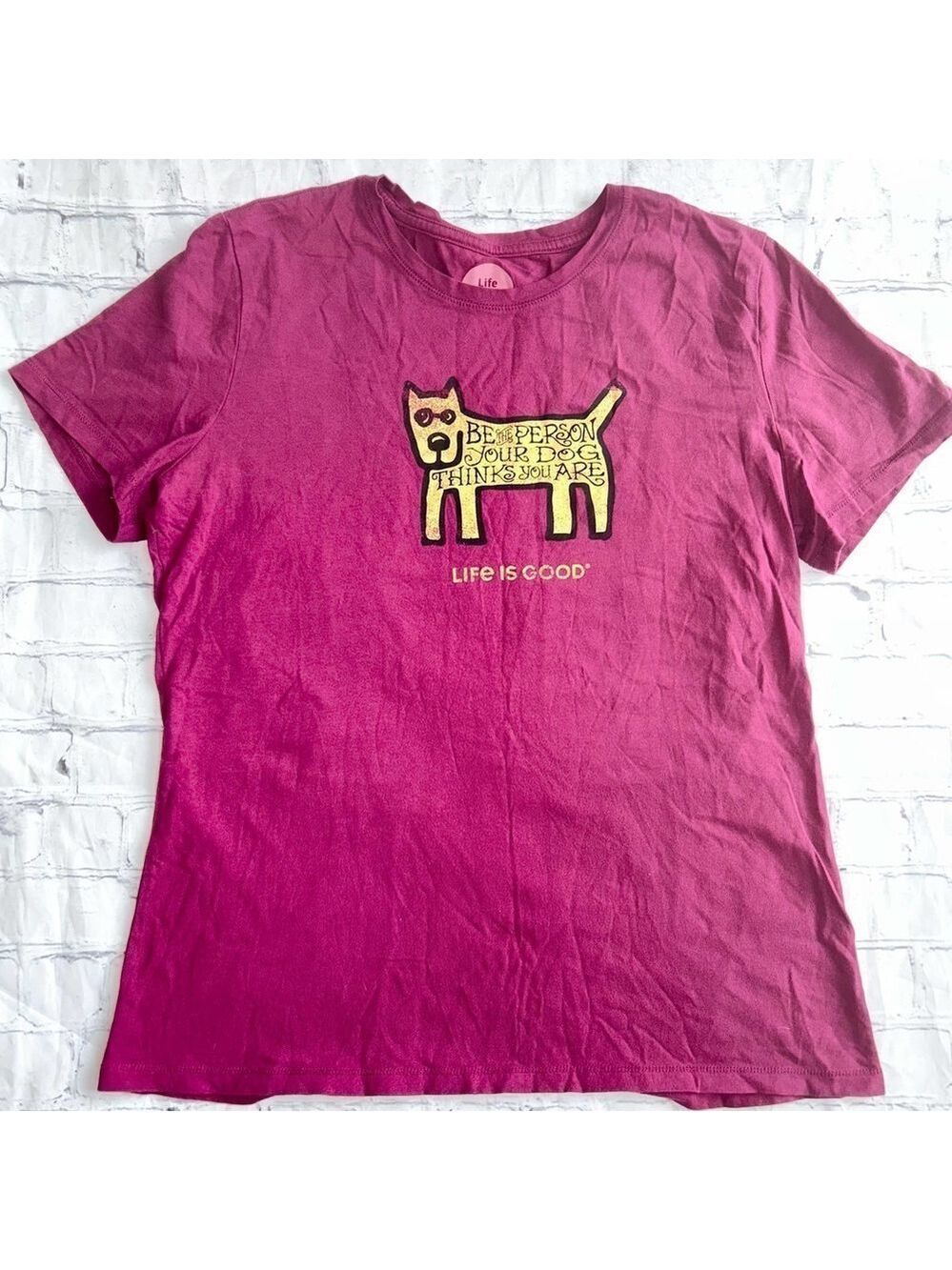 NWOT Women’s Medium Life Is Good SS Graphic TShirt